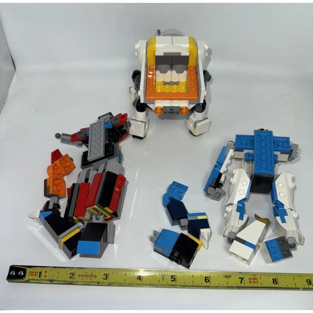 LEGO Creator and Ninjago Mechs, three sets.
